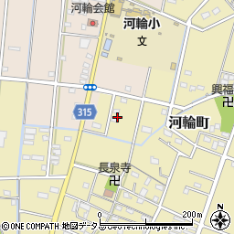 静岡県浜松市中央区河輪町579周辺の地図