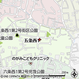 奈良県奈良市五条西1丁目15-1周辺の地図