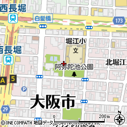 大阪府大阪市西区北堀江周辺の地図