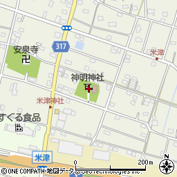 静岡県浜松市中央区米津町1608周辺の地図