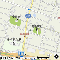 静岡県浜松市中央区米津町1598周辺の地図
