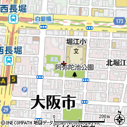 大阪府大阪市西区北堀江周辺の地図