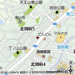 兵庫県神戸市西区北別府5丁目17-1周辺の地図