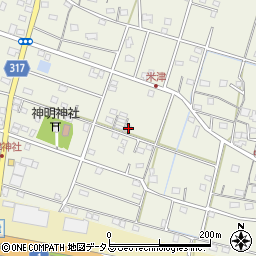 静岡県浜松市中央区米津町1638周辺の地図