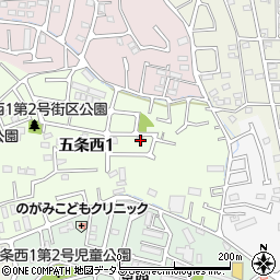 奈良県奈良市五条西1丁目15-6周辺の地図