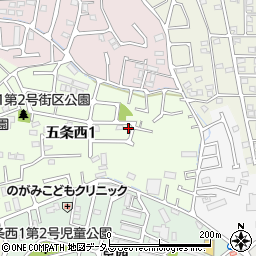 奈良県奈良市五条西1丁目15-7周辺の地図