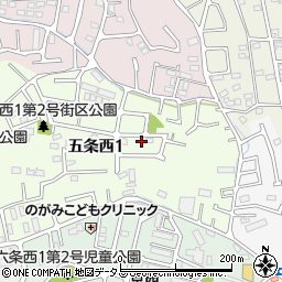 奈良県奈良市五条西1丁目15-4周辺の地図