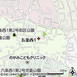 奈良県奈良市五条西1丁目15-2周辺の地図
