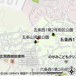 奈良県奈良市五条西1丁目32-14周辺の地図