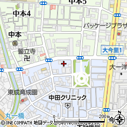 大阪府大阪市東成区大今里西1丁目9-6周辺の地図