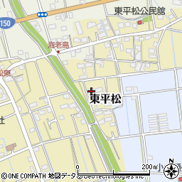 静岡県磐田市東平松182周辺の地図