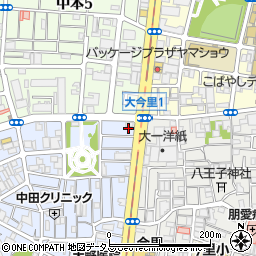 日本共産党　東成区生活相談センター周辺の地図