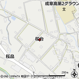 愛知県田原市田原町桜台周辺の地図