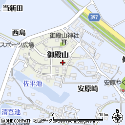 愛知県田原市御殿山93周辺の地図