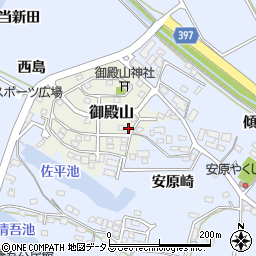 愛知県田原市御殿山92周辺の地図