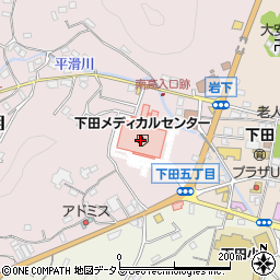 ヤマザキＹショップ下田メディカルセンター店周辺の地図