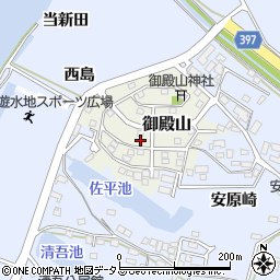 愛知県田原市御殿山98周辺の地図