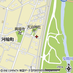 静岡県浜松市中央区河輪町380周辺の地図