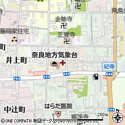奈良県奈良市西紀寺町14周辺の地図