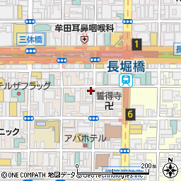 大阪府大阪市中央区東心斎橋1丁目8-32周辺の地図