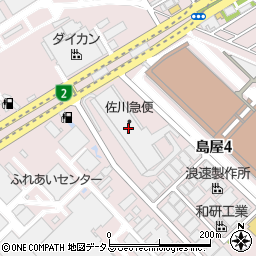 佐川急便周辺の地図