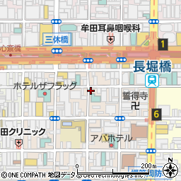 大阪府大阪市中央区東心斎橋1丁目8-24周辺の地図