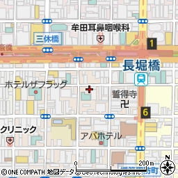 大阪府大阪市中央区東心斎橋1丁目8-27周辺の地図