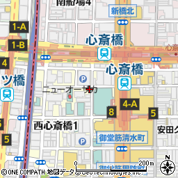 ガーデンバール＆コーヒージャパン　心斎橋営業所周辺の地図