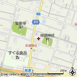 静岡県浜松市中央区米津町1599周辺の地図