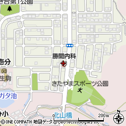 勝間内科医院周辺の地図