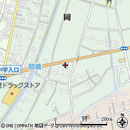 静岡県磐田市岡114周辺の地図
