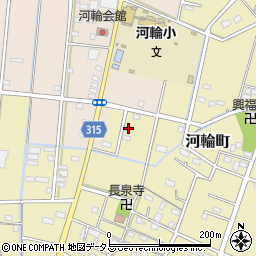 静岡県浜松市中央区河輪町577周辺の地図