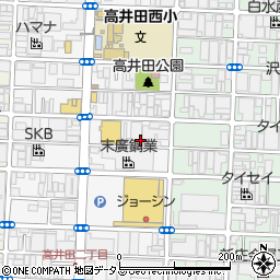 大阪府東大阪市高井田本通4丁目周辺の地図