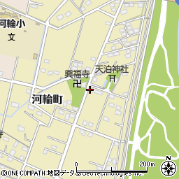 静岡県浜松市中央区河輪町383周辺の地図