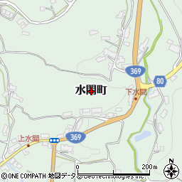 奈良県奈良市水間町周辺の地図