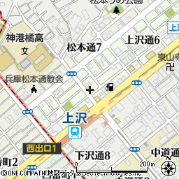 上沢ハウス周辺の地図