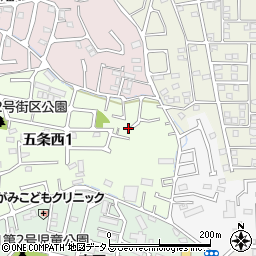 奈良県奈良市五条西1丁目1-3周辺の地図