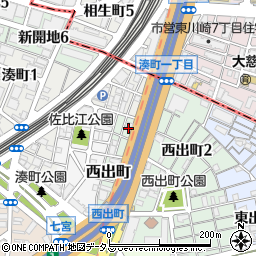 リバーシティー神戸周辺の地図