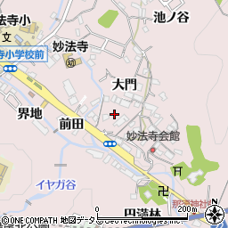 兵庫県神戸市須磨区妙法寺大門周辺の地図