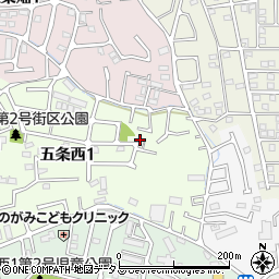 奈良県奈良市五条西1丁目13-1周辺の地図
