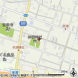 静岡県浜松市中央区米津町1607周辺の地図