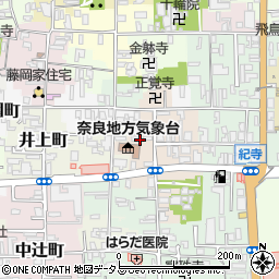 奈良県奈良市西紀寺町15周辺の地図