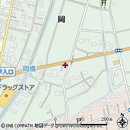 静岡県磐田市岡116-1周辺の地図