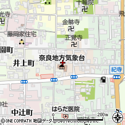 奈良県奈良市西紀寺町4周辺の地図