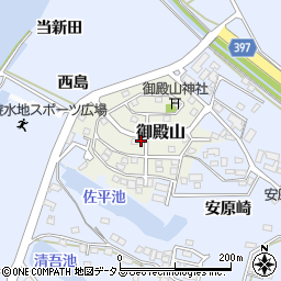 愛知県田原市御殿山80周辺の地図