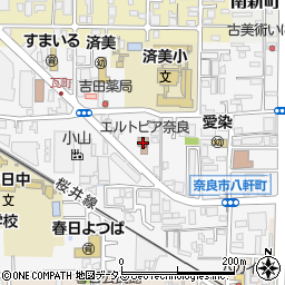 奈良県奈良労働会館周辺の地図