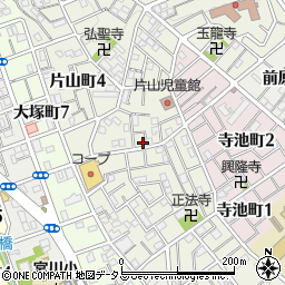 兵庫県神戸市長田区片山町周辺の地図