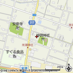 静岡県浜松市中央区米津町1601周辺の地図