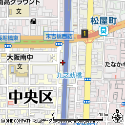 大阪府大阪市中央区島之内1丁目1周辺の地図