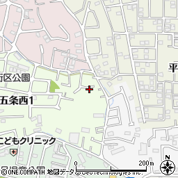 奈良県奈良市五条西1丁目1-4周辺の地図